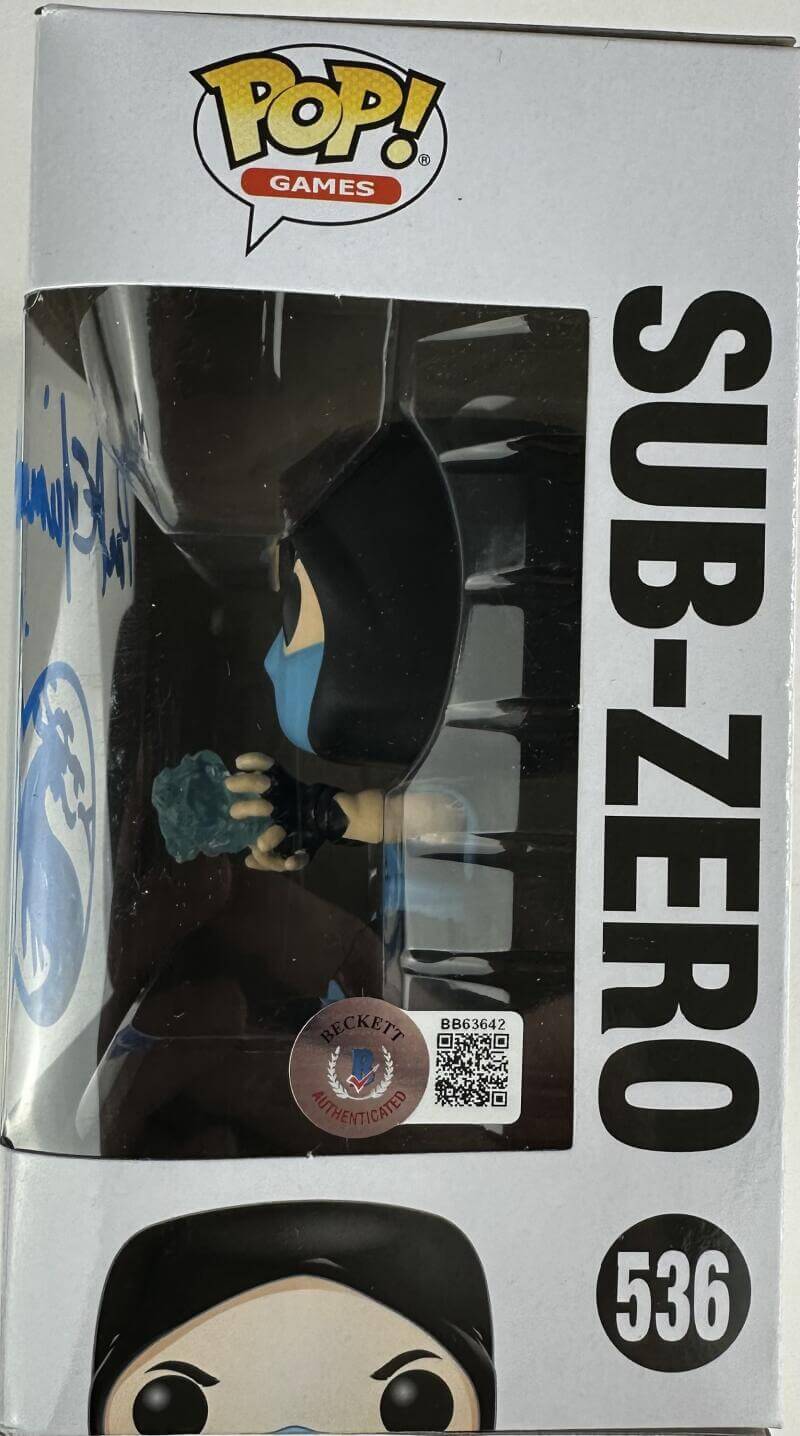 Paul Niemeyer Signed Sub-Zero Funko Pop 536 Mortal Kombat With Sketch Bas 642 - Image 2
