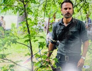 ANDREW LINCOLN SIGNED THE WALKING DEAD 11X14 PHOTO RICK GRIMES AUTOGRAPH BAS 494