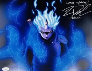 ROBBIE DAYMOND SIGNED MITSUKI 11X14 PHOTO BORUTO NARUTO AUTOGRAPH ANIME JSA 914