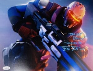 FRED TATASCIORE SIGNED SOLDIER 76 11X14 PHOTO OVERWATCH AUTOGRAPH ANIME JSA 854