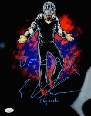 ERIC VALE SIGNED TOMURA SHIGARAKI 11x14 METALLIC PHOTO MY HERO ACADEMIA BAS 336