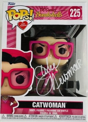 JULIE NEWMAR SIGNED CATWOMAN FUNKO POP 225 DC BOMBSHELLS BATMAN 1966 BAS 197
