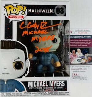 CODY ROBINSON SIGNED MICHAEL MYERS FUNKO POP VINYL 03 HALLOWEEN AUTOGRAPH JSA 54
