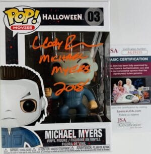 CODY ROBINSON SIGNED MICHAEL MYERS FUNKO POP VINYL 03 HALLOWEEN AUTOGRAPH JSA 55