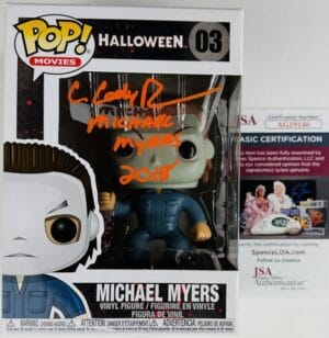 CODY ROBINSON SIGNED MICHAEL MYERS FUNKO POP VINYL 03 HALLOWEEN AUTOGRAPH JSA 46