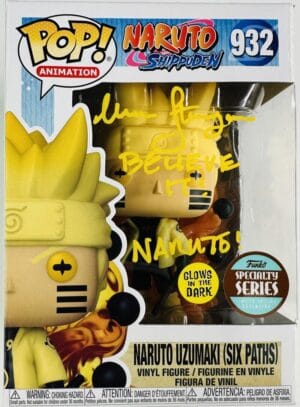 MAILE FLANAGAN SIGNED NARUTO SIXTH PATH SAGE FUNKO POP SHIPPUDEN 932 BAS 092