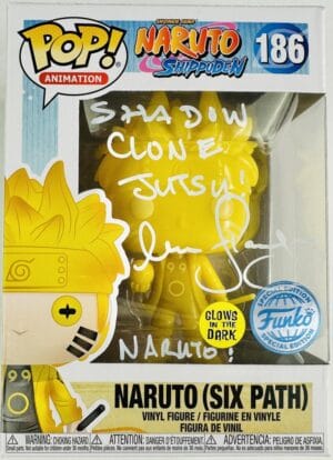 MAILE FLANAGAN SIGNED NARUTO SIXTH PATH SAGE FUNKO POP SHIPPUDEN 186 BAS 098