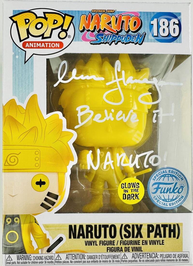 MAILE FLANAGAN SIGNED NARUTO SIXTH PATH SAGE FUNKO POP SHIPPUDEN 186 BAS 109