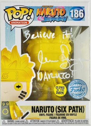 MAILE FLANAGAN SIGNED NARUTO SIXTH PATH SAGE FUNKO POP SHIPPUDEN 186 BAS 112