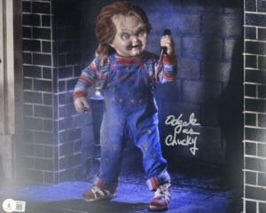 ED GALE SIGNED 11X14 PHOTO CHILDS PLAY CHUCKY HORROR AUTOGRAPH BAS 473