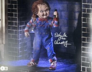 ED GALE SIGNED 11X14 PHOTO CHILDS PLAY CHUCKY HORROR AUTOGRAPH BAS 471