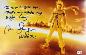 MAILE FLANAGAN SIGNED NARUTO 11X17 PHOTO ANIME AUTOGRAPH SHIPUDEN BAS 979