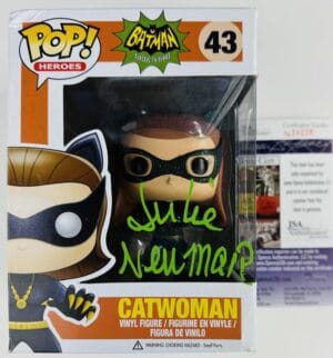 JULIE NEWMAR SIGNED CATWOMAN FUNKO POP VINYL 43 BATMAN 1966 AUTOGRAPH JSA 228