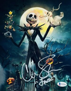 Chris Sarandon signed Jack Skellington 8X10 photo NIGHTMARE BEFORE CHRISTMAS 884