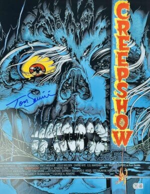 TOM SAVINI CREEPSHOW SIGNED 16X20 PHOTO MOVIE POSTER THE CREEP CREEP SHOW BAS 76