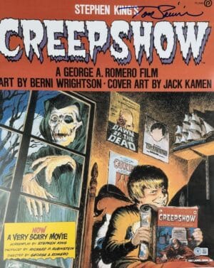 TOM SAVINI CREEPSHOW SIGNED 16X20 PHOTO MOVIE POSTER THE CREEP CREEP SHOW BAS 71