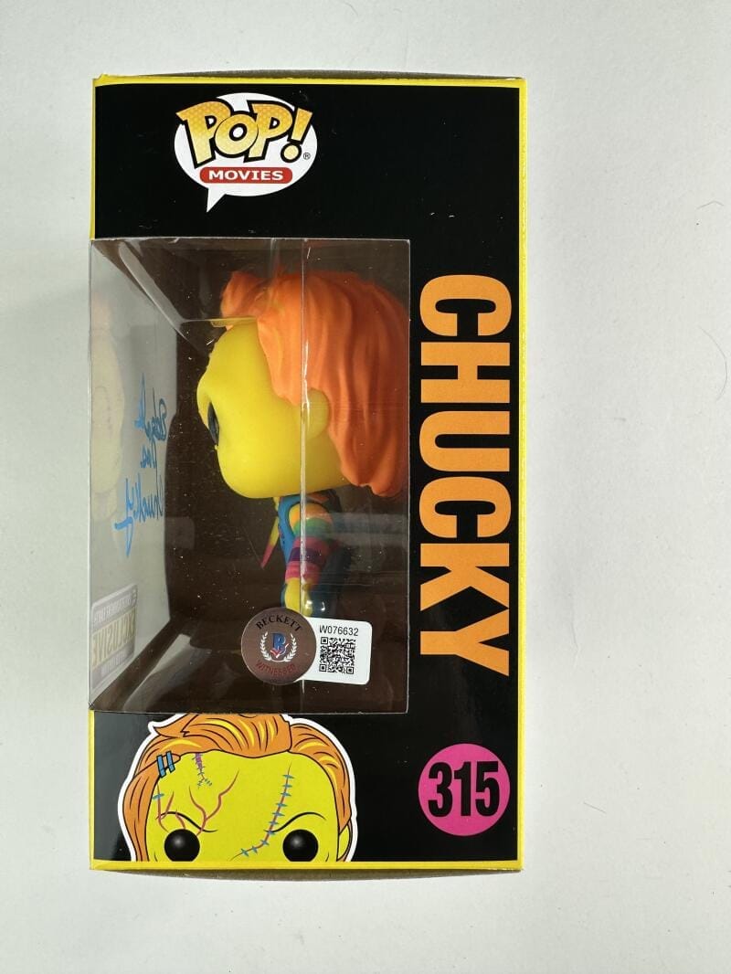 Ed Gale Signed Chucky Black Light Funko Pop Vinyl 315 Childs Play Horror Bas 632 - Image 2
