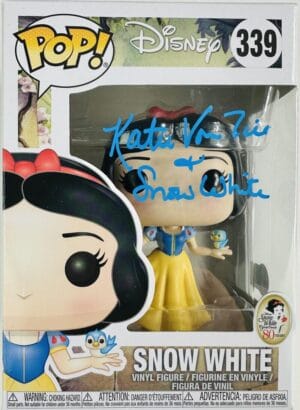 KATIE VON TILL SIGNED SNOW WHITE FUNKO POP VINYL 339 DISNEY AUTOGRAPH BAS 808