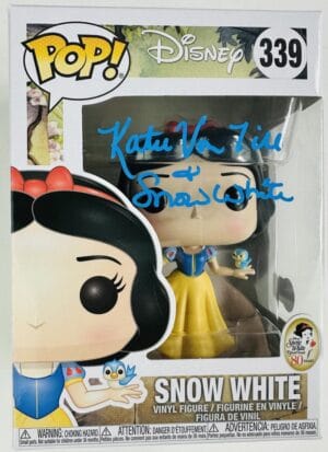 KATIE VON TILL SIGNED SNOW WHITE FUNKO POP VINYL 339 DISNEY AUTOGRAPH BAS 805