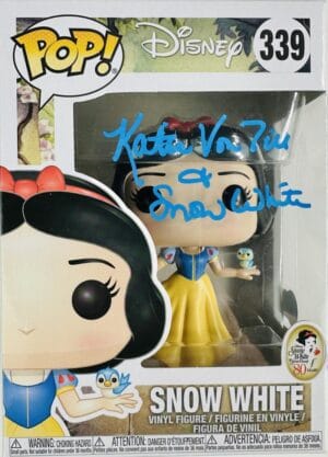 KATIE VON TILL SIGNED SNOW WHITE FUNKO POP VINYL 339 DISNEY AUTOGRAPH BAS 799