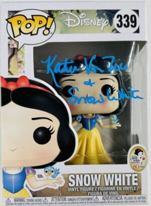 KATIE VON TILL SIGNED SNOW WHITE FUNKO POP VINYL 339 DISNEY AUTOGRAPH BAS 800