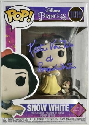 KATIE VON TILL SIGNED SNOW WHITE FUNKO POP VINYL 1019 DISNEY AUTOGRAPH BAS 743