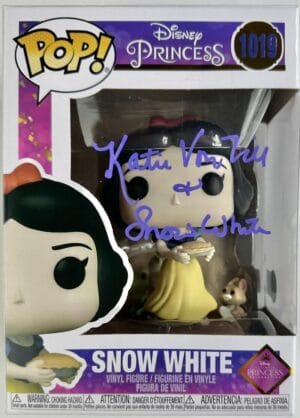 KATIE VON TILL SIGNED SNOW WHITE FUNKO POP VINYL 1019 DISNEY AUTOGRAPH BAS 742