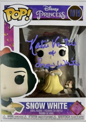 KATIE VON TILL SIGNED SNOW WHITE FUNKO POP VINYL 1019 DISNEY AUTOGRAPH BAS 738