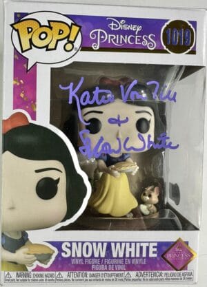 KATIE VON TILL SIGNED SNOW WHITE FUNKO POP VINYL 1019 DISNEY AUTOGRAPH BAS 791