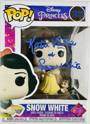 KATIE VON TILL SIGNED SNOW WHITE FUNKO POP VINYL 1019 DISNEY AUTOGRAPH BAS 739