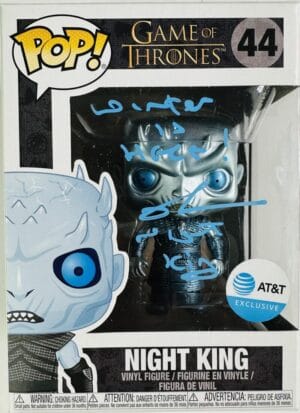 RICHARD BRAKE SIGNED NIGHT KING FUNKO POP VINYL 44 GAME OF THRONES BAS COA 098