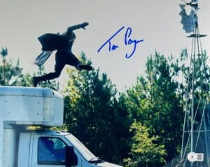 TOM PAYNE SIGNED 11X14 METALLIC PHOTO JESUS THE WALKING DEAD AUTOGRAPH BAS 496