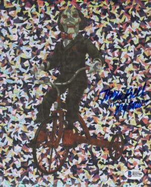 TOBIN BELL SIGNED JIGSAW HOLOGRAPHIC 8X10 PHOTO SAW HORROR AUTOGRAPH BAS 700