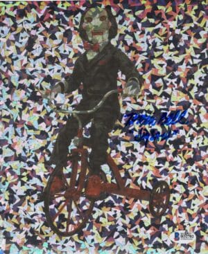 TOBIN BELL SIGNED JIGSAW HOLOGRAPHIC 8X10 PHOTO SAW HORROR AUTOGRAPH BAS 702