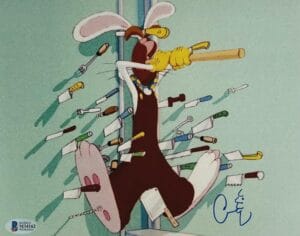 CHARLES FLEISCHER SIGNED WHO FRAMED ROGER RABBIT 8X10 PHOTO DISNEY BAS 162