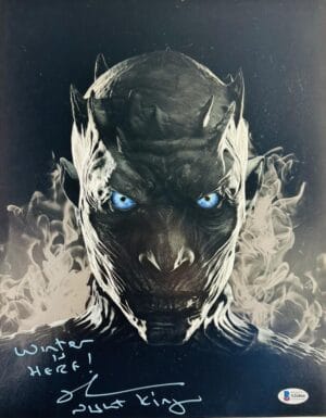 RICHARD BRAKE SIGNED 11x14 PHOTO THE NIGHT KING GAME OF THRONES BAS 866