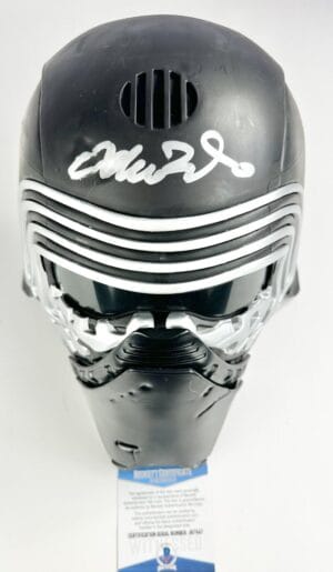ADAM DRIVER SIGNED KYLO REN FULL SIZE ELECTRONIC HELMET STAR WARS AUTOGRAPH BAS7