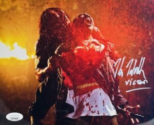 KANE HODDER VICTOR CROWLEY SIGNED 8X10 METALLIC PHOTO HATCHET JASON JSA 600