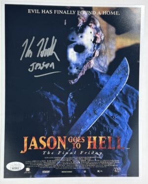 KANE HODDER FRIDAY THE 13TH SIGNED 8X10 MINI POSTER PHOTO JASON VOORHEES JSA 613