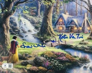 KATIE VON TILL SIGNED SNOW WHITE 8X10 PHOTO DISNEY AUTOGRAPH BAS 856