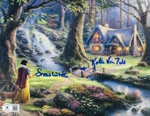 KATIE VON TILL SIGNED SNOW WHITE 8X10 PHOTO DISNEY AUTOGRAPH BAS 855