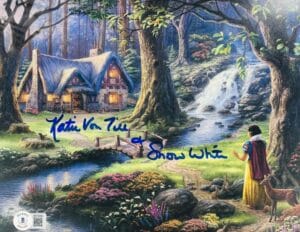 KATIE VON TILL SIGNED SNOW WHITE 8X10 PHOTO DISNEY AUTOGRAPH BAS 853