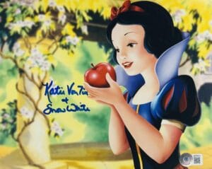 KATIE VON TILL SIGNED SNOW WHITE 8X10 PHOTO DISNEY AUTOGRAPH BAS 843