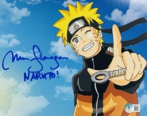 MAILE FLANAGAN SIGNED NARUTO HOKAGE 8x10 PHOTO BORUTO JSA BAS 907