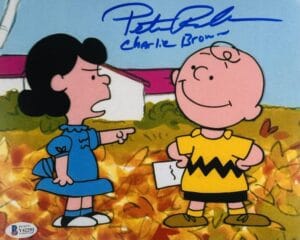PETER ROBBINS SIGNED 8X10 PHOTO CHARLIE BROWN CHRISTMAS THANKSGIVING BAS 251