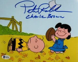 PETER ROBBINS SIGNED 8X10 PHOTO CHARLIE BROWN CHRISTMAS THANKSGIVING BAS 247