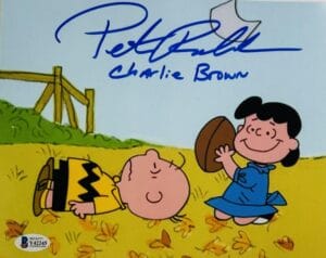 PETER ROBBINS SIGNED 8X10 PHOTO CHARLIE BROWN CHRISTMAS THANKSGIVING BAS 245