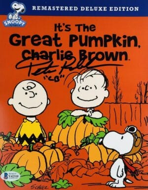 PETER ROBBINS SIGNED 8X10 PHOTO CHARLIE BROWN CHRISTMAS GREAT PUMPKIN BAS 310
