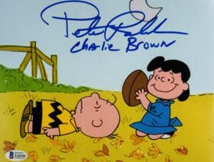 PETER ROBBINS SIGNED 8X10 PHOTO CHARLIE BROWN CHRISTMAS THANKSGIVING BAS 255