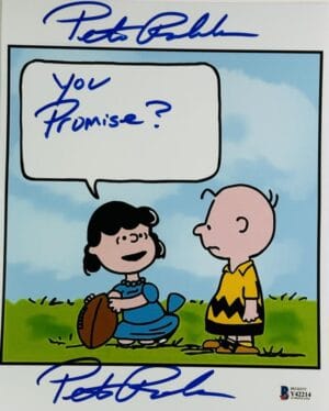 PETER ROBBINS SIGNED 8X10 PHOTO CHARLIE BROWN CHRISTMAS THANKSGIVING BAS 214
